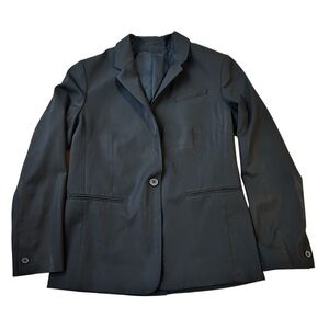 Everlane Blazer Size 4 Womens Black Jacket Wool One Button Lined Size‎ 4